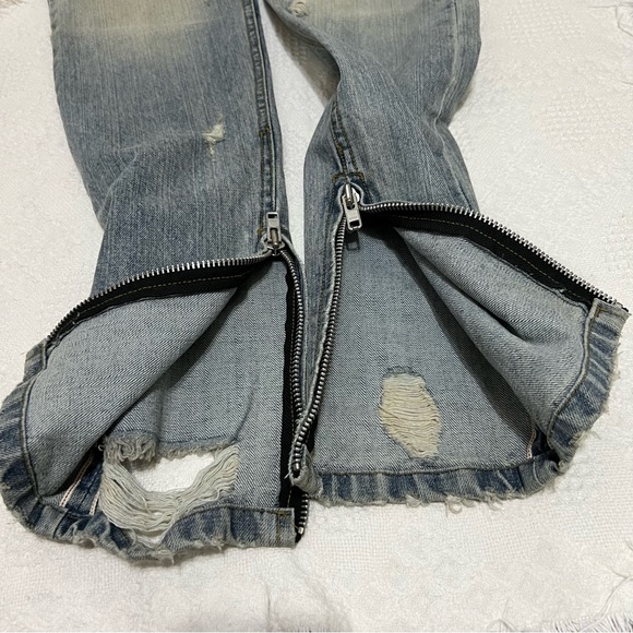 Burj Surtr Men’s Selvedge Destroyed Jeans Large RARE - Picture 11 of 15